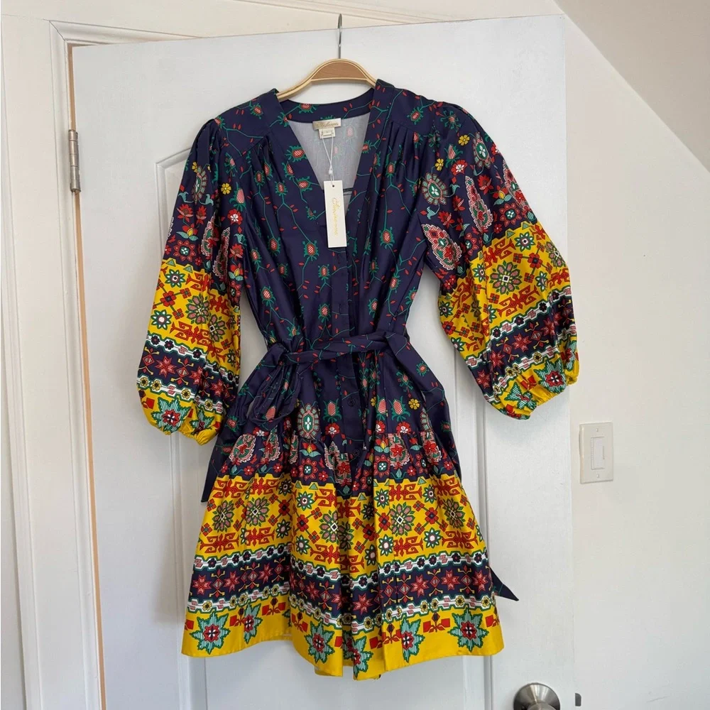 Colorful Patterned Dress - Picture 2 of 4